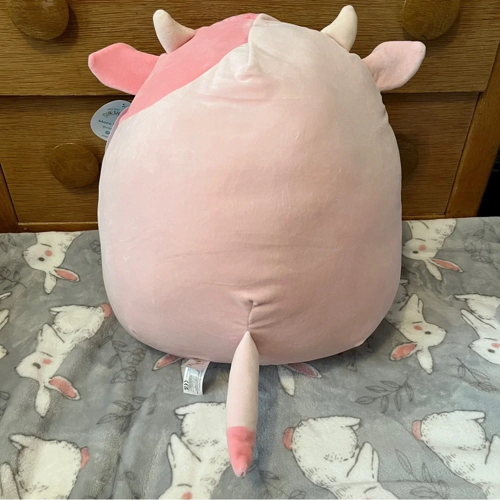 Squishmallows Clay the pink Cow 16" NWT - Picture 4 of 4